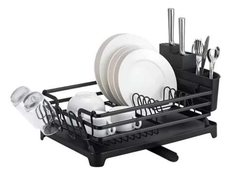 Secador De Platos Platera Moderna De Aluminio Inoxidable