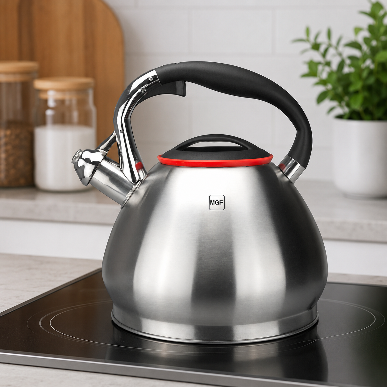 Tetera Acero Inoxidable 3.4 Litros Modelo Nova Marca Magefesa