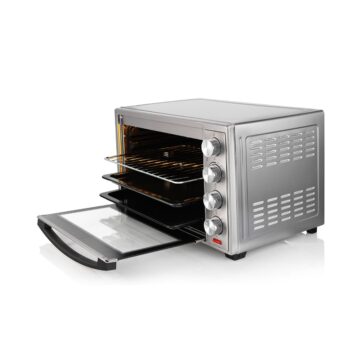 Horno Eléctrico Thomas TH-62i 60 Litros 2200W Horno de Mesa Sobremesa con Grill Convección y Spiedo Acero Inoxidable Timer 60 Minutos Doble Bandeja