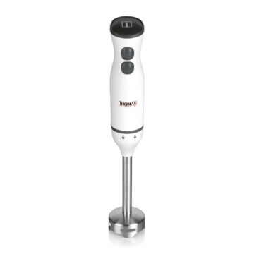 Minipimer Thomas TH-8706 300W Batidora de Mano Mixer Inmersión Acero Inox Blanco