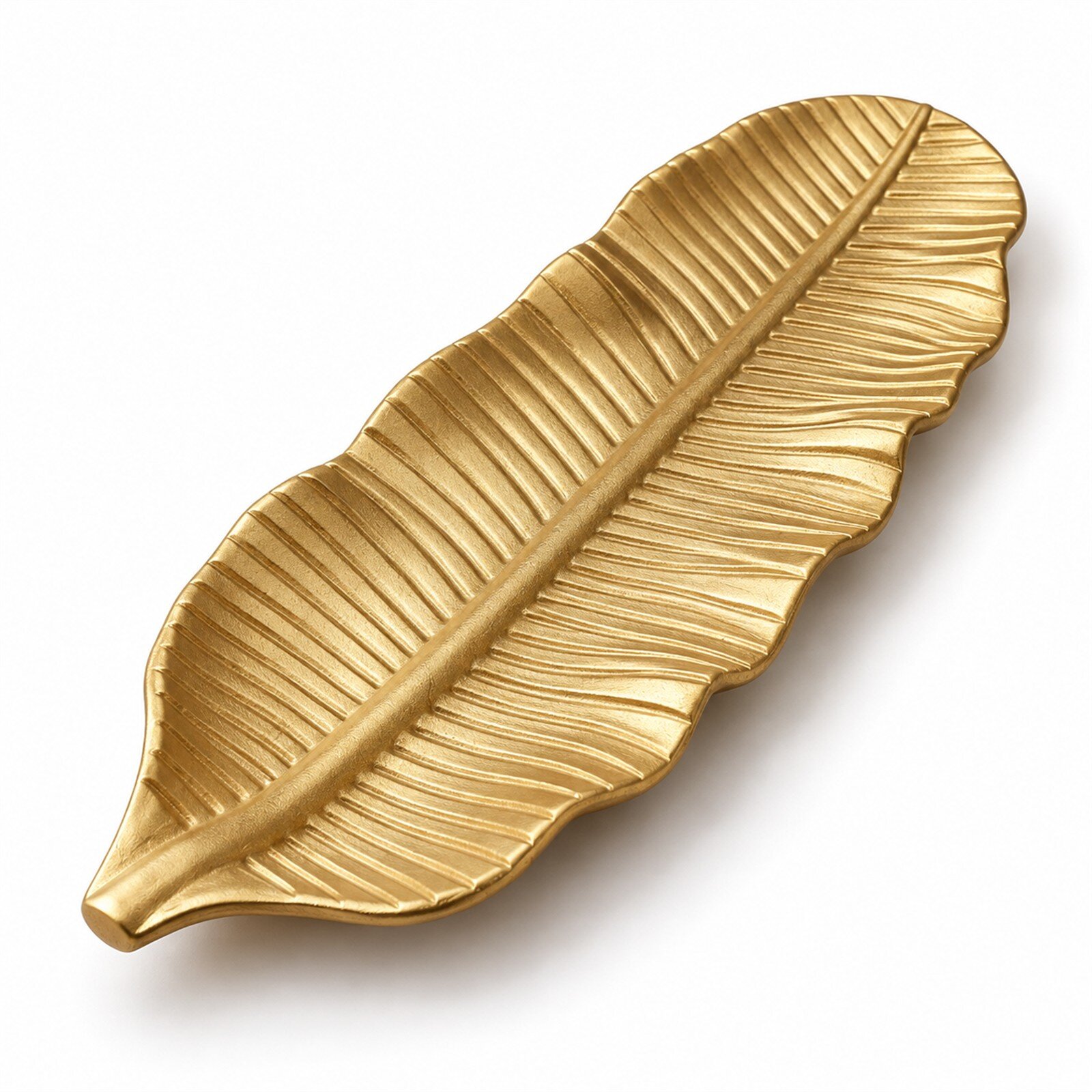Bandeja Decorativa Hoja Alargada Estilo Moderno 47 cm - Imagen 2