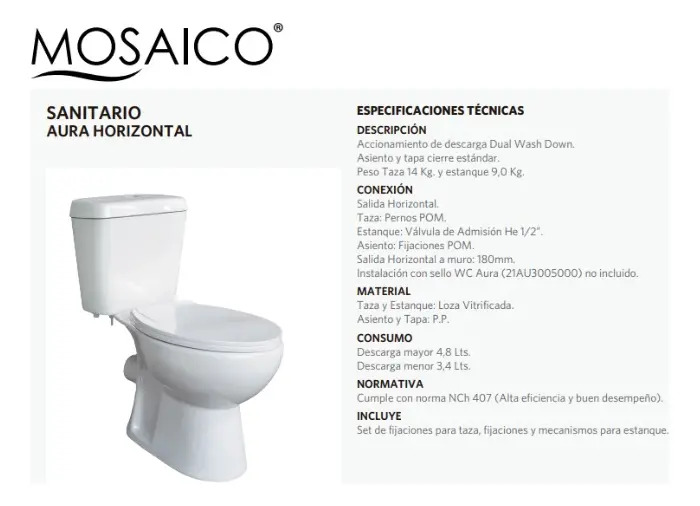 Asiento y Tapa PP para WC Modelo Aura Stretto - Imagen 5