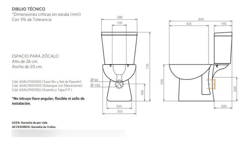 Asiento y Tapa PP para WC Modelo Aura Stretto - Imagen 7