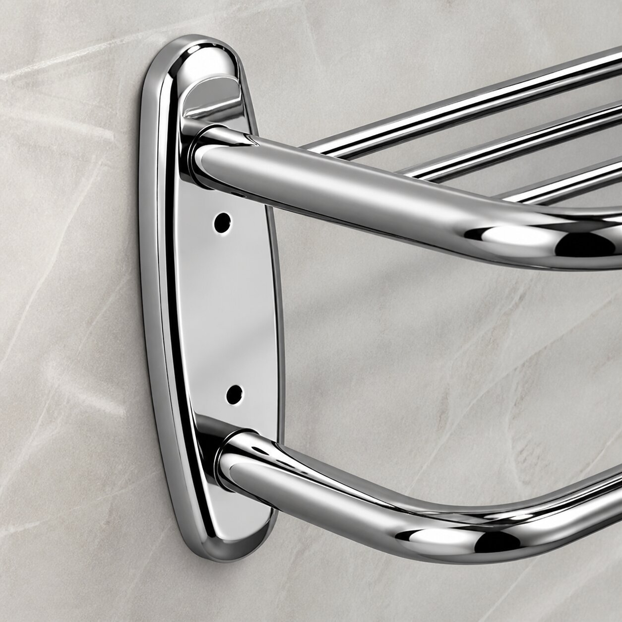 Toallero Repisa Hotelero Acero Inoxidable 60cm Baño Taumm - Imagen 6