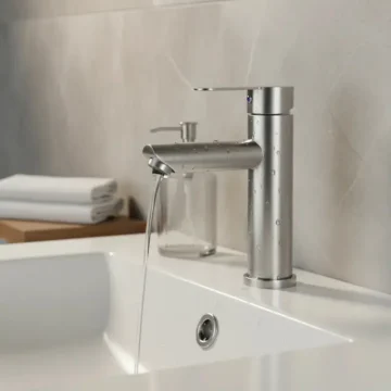 Monomando Llave Grifo Para Lavatorio Modelo Modern Inox Marca Taumm