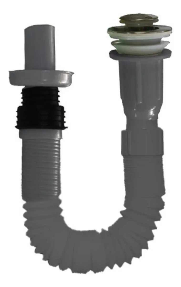Desagüe Con Sifón Corrugado Flexible Para Lavatorio Täumm - Imagen 2