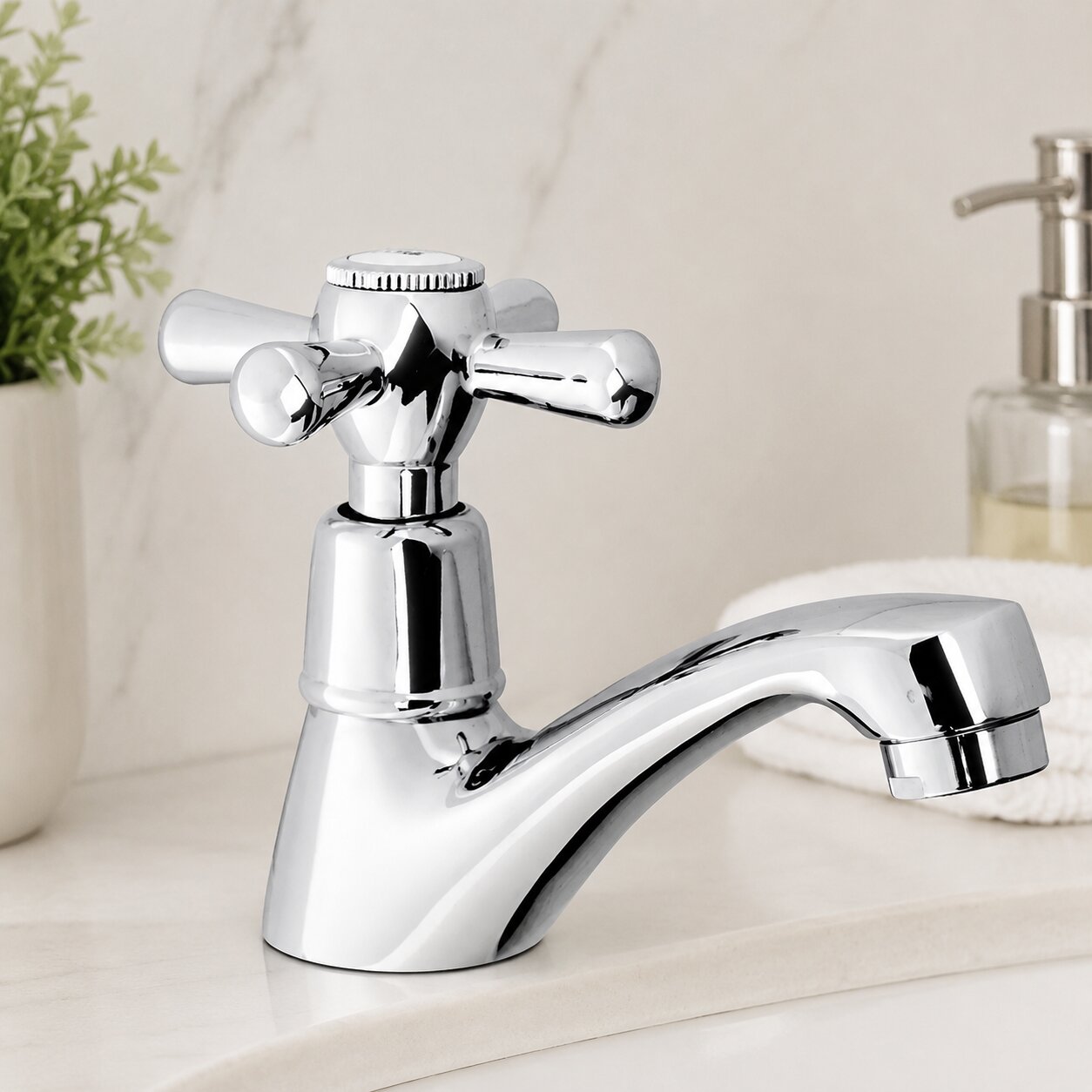 Llave Grifo Lavatorio Mossini Cruz Stretto - Imagen 4
