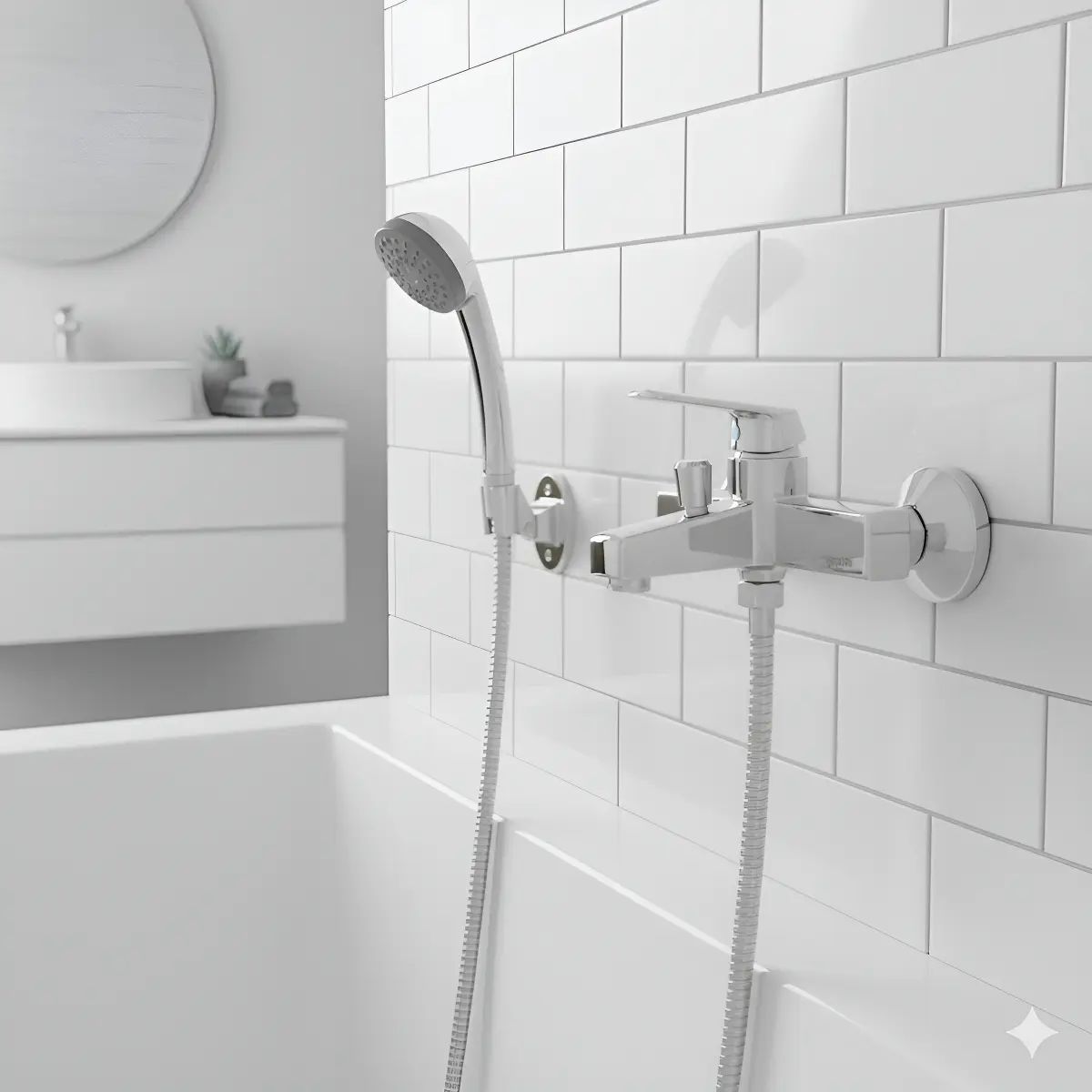 Monomando Llave Grifo Para Tina Ducha Modelo Modena Stretto