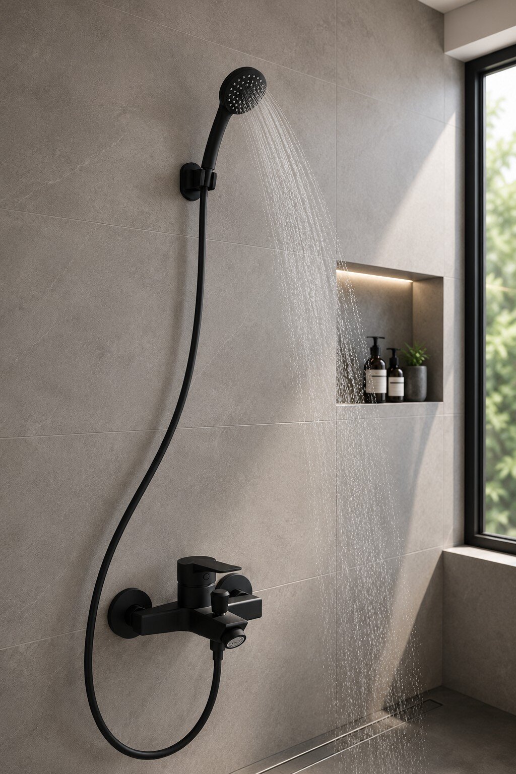 Monomando Llave Grifo Para Tina Ducha Modelo Arezzo Stretto