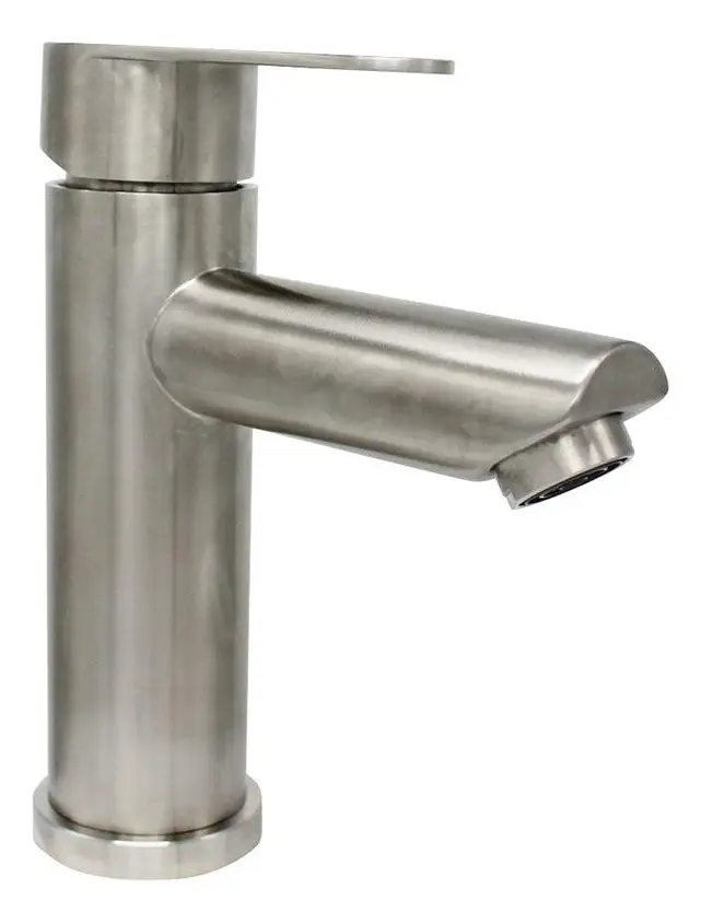 Monomando Llave Grifo Para Lavatorio Modelo Vermont Marca Pmb Color Acero Inox - Imagen 3