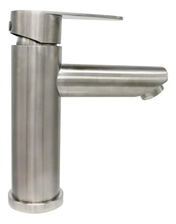 Monomando Llave Grifo Para Lavatorio Modelo Vermont Marca Pmb Color Acero Inox - Imagen 5