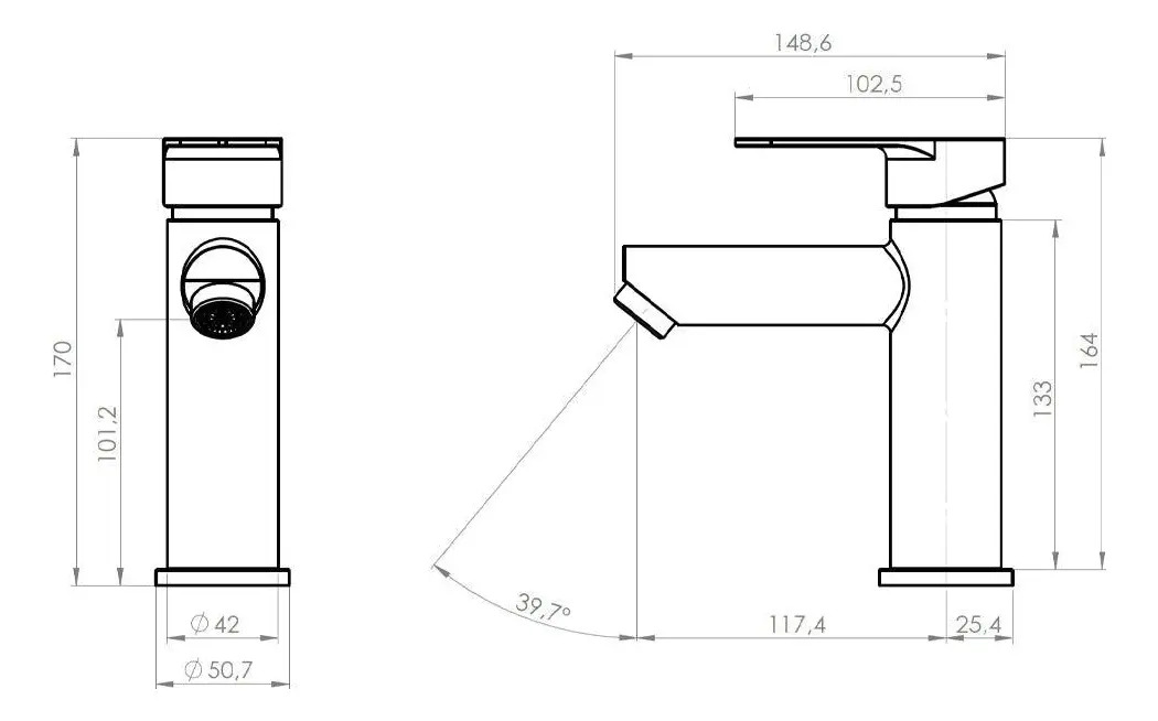 Monomando Llave Grifo Para Lavatorio Modelo Vermont Marca Pmb Color Acero Inox - Imagen 7