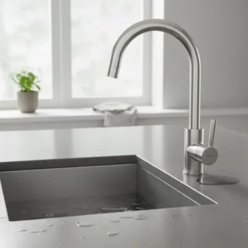 Llave Grifo Monomando Lavaplatos Vermont Acero Inox Pmb