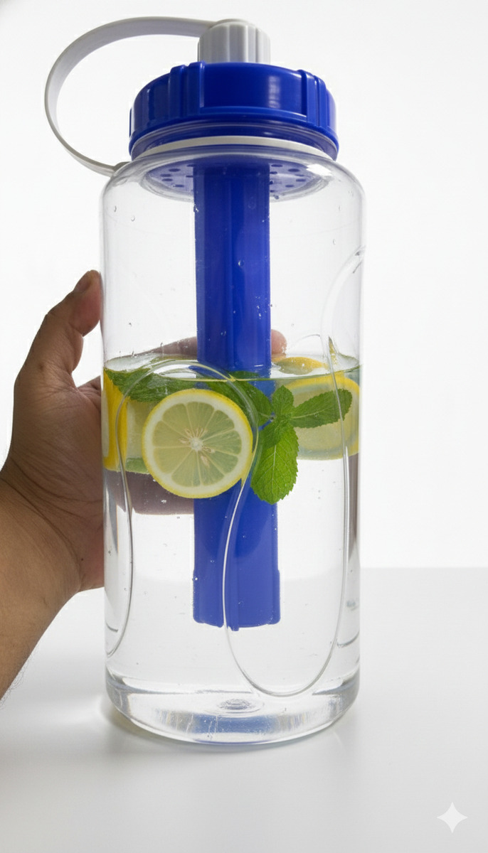 Botella Pote Contenedor De Agua Deportiva Camping Parque 2l - Imagen 2