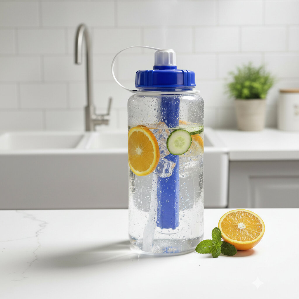 Botella Pote Contenedor De Agua Deportiva Camping Parque 2l - Imagen 4