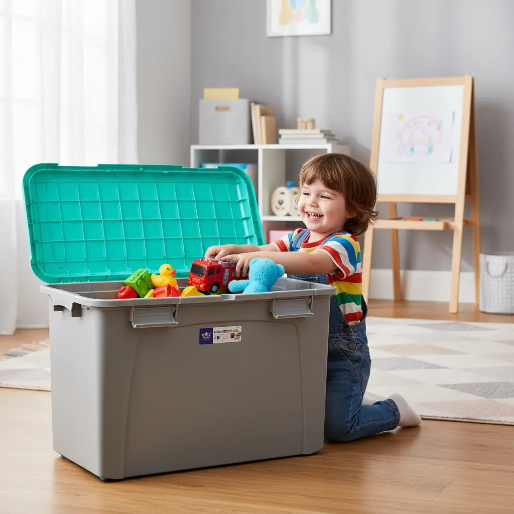 Caja Organizadora Baul Con Ruedas Almacenamiento 123 Lts - Imagen 8