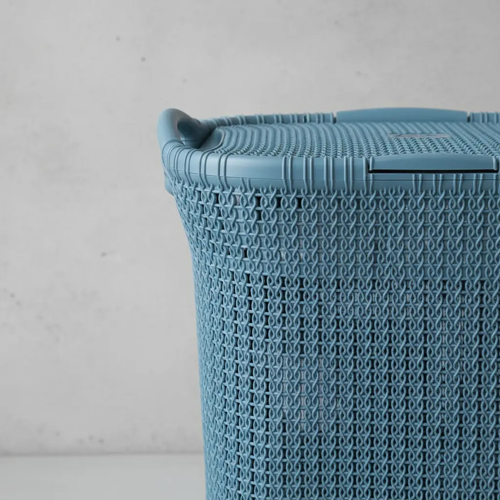 Moderno Cesto Canasto Para Ropa Khipu 40 Litros Con Tapa - Imagen 6