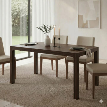 MESA ROBLE 150 X 80 CAFE