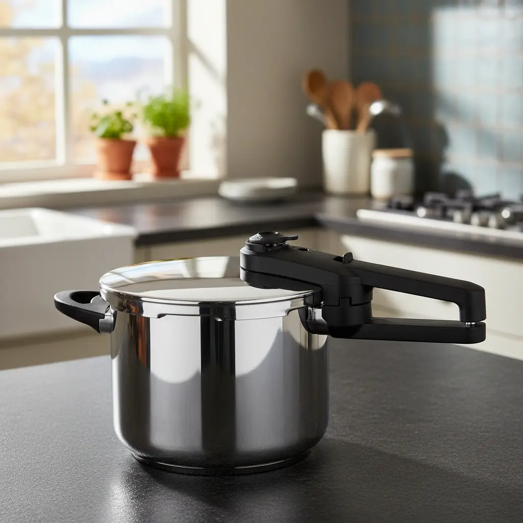 Olla A Presión Mod Malta Acero Inox 6 Litros Marca Marmicoc - Imagen 2