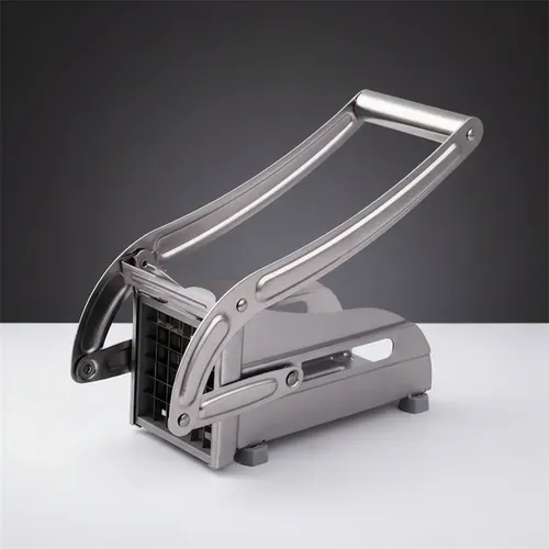 Picador Metalico Corta Papas Corte 6x6 Acero Inoxidable Mp - Imagen 3