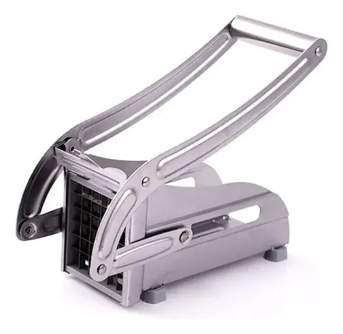 Picador Metalico Corta Papas Corte 6x6 Acero Inoxidable Mp - Imagen 6