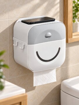 Dispensador De Confort Porta Papel Higiénico Con Cajón Superior Y Soporte Para Rollo