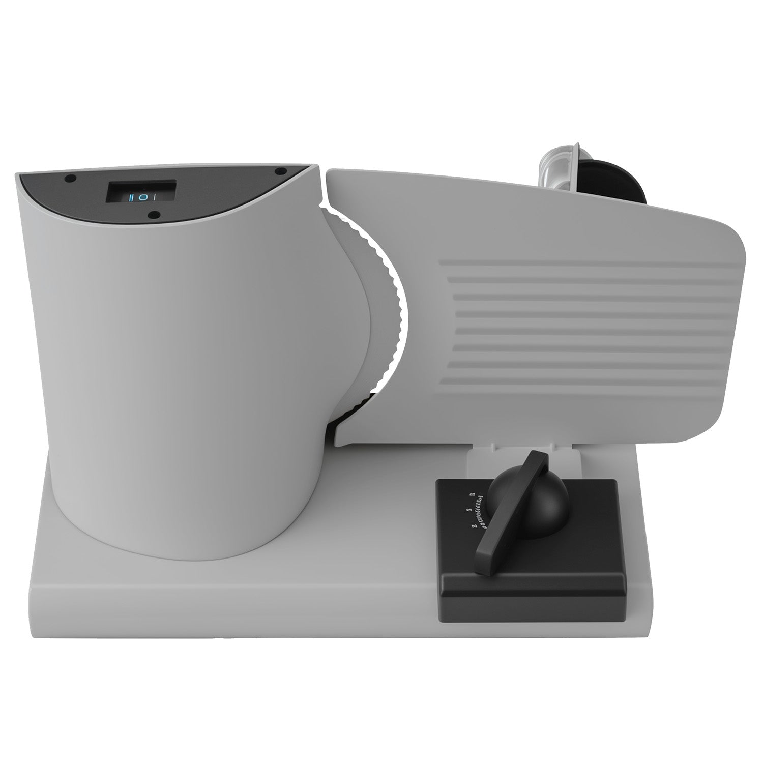 Cortadora de Fiambre Eléctrica Telefunken 200W Cuchilla 19 cm Acero Inoxidable Rebanadora Gris - Imagen 5
