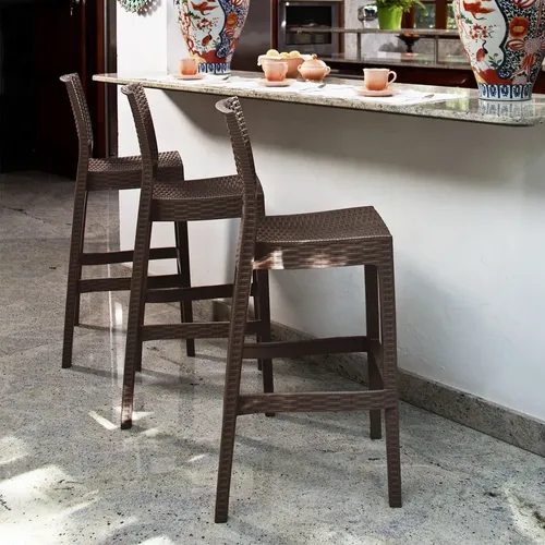 Silla Bar Alta Estilo Moderno Modelo Tavarua Marca Reyplast - Imagen 6
