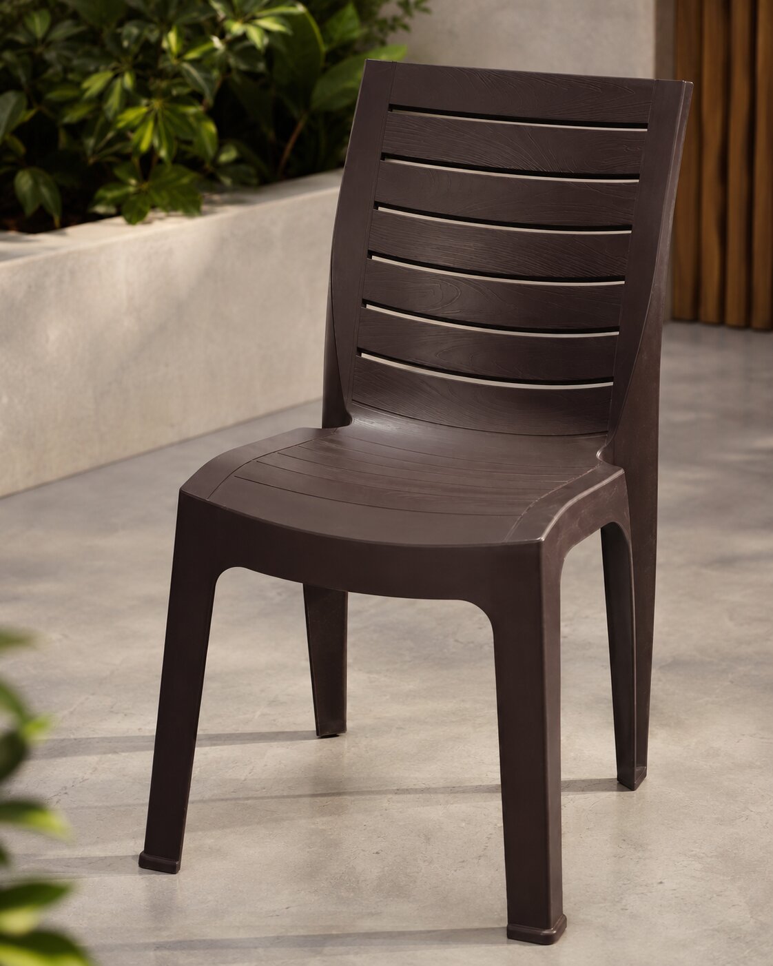 Silla Para Jardin Living Habitacion Modelo Roble Marca Reyplast